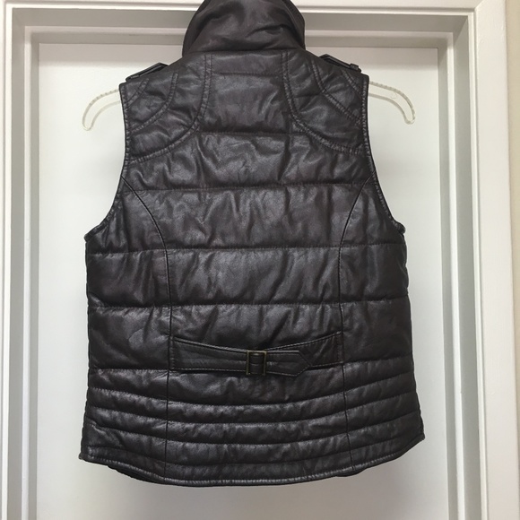 666 by Murillo Purple Leather Moto Vest - Picture 9 of 12